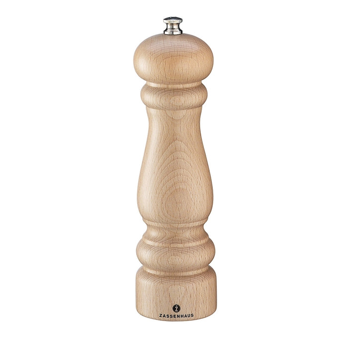 Zassenhaus Potsdam Pepper Mill 20cm - Beechwood Natural