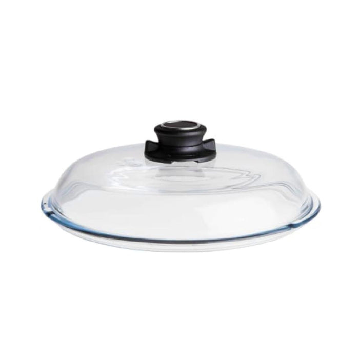 AMT 20cm Gastroguss Glass Lid with Steam Release Vent - Clear