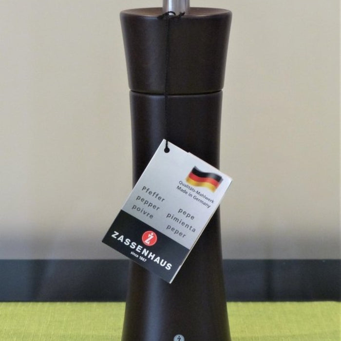 Zassenhaus Frankfurt Wenge Wood Pepper Mill 14cm - Black