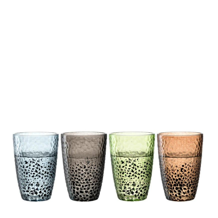 Leonardo Matera Drinking Glass 340ml Set of 4 - Assorted Colours