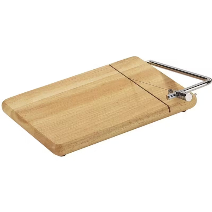 Zassenhaus Rubber Wood Cheese Board with Slicer - Beechwood Natural