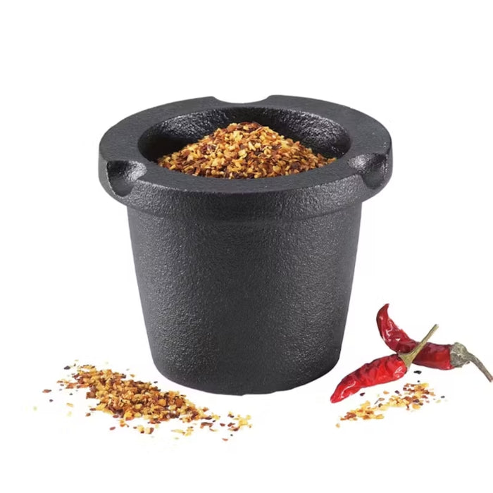 Zassenhaus Cast Iron Spice Grinder With Storage Compartment - Black