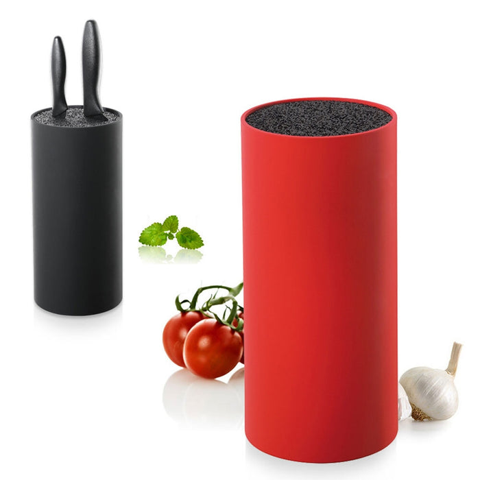 Zassenhaus Round Knife Block with Flexible Bristle Insert - 3 Colours