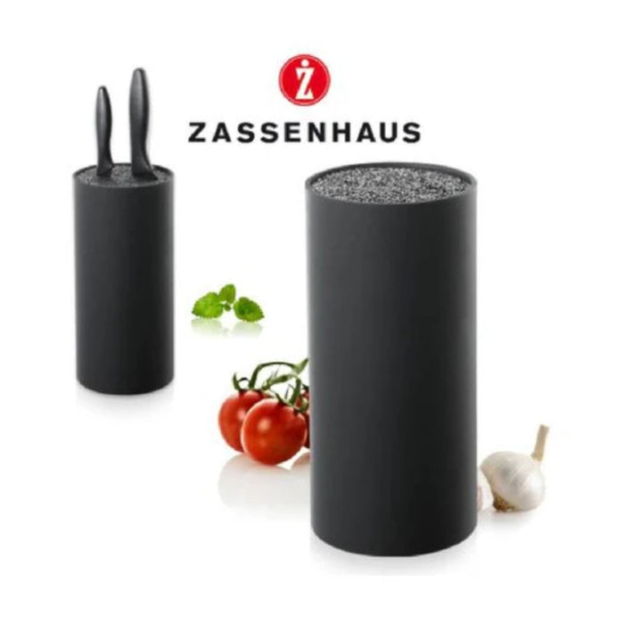 Zassenhaus Round Knife Block with Flexible Bristle Insert - 3 Colours