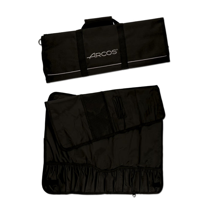 Black 12 Piece Knife Roll Bag