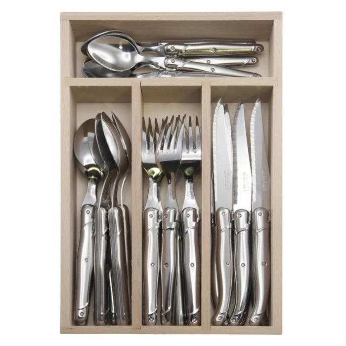 Andre Verdier 24 Piece Cutlery Set with Steak Knives - Stainless Steel