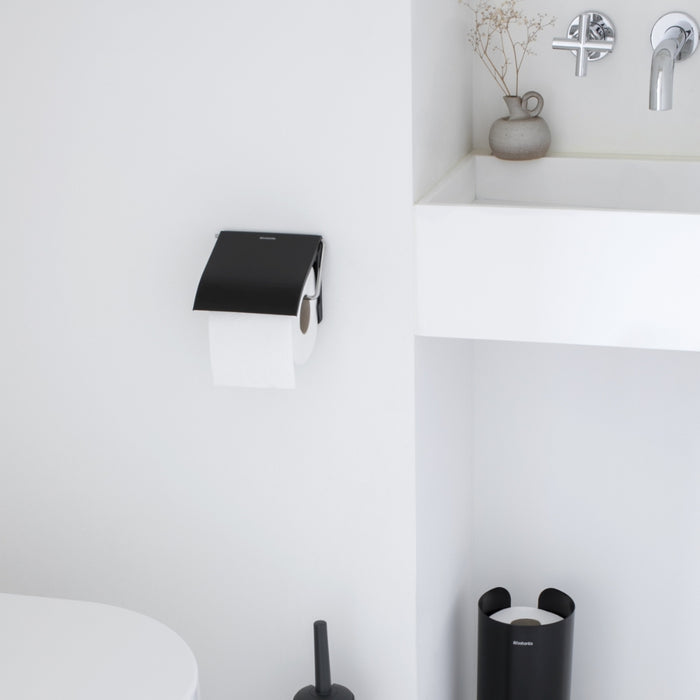 Brabantia Toilet Roll Holder - Matt Black