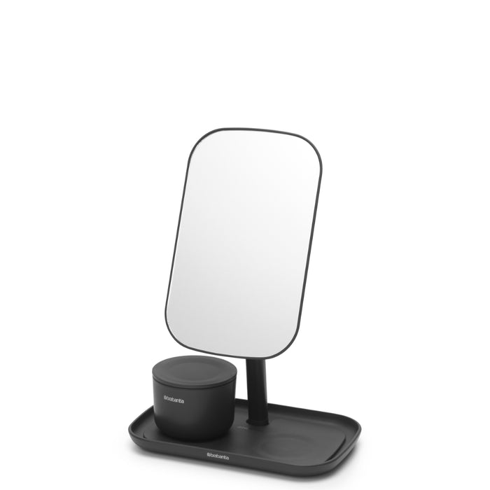 Brabantia Mirror with Storage Tray – Dark Grey