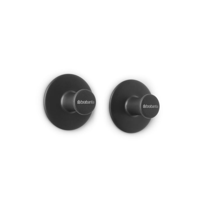 Brabantia Towel Hook Set of 2 – Dark Grey