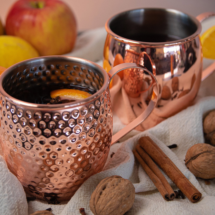 Cilio 'Moscow Mule' Copper Mug - Hammered Finish