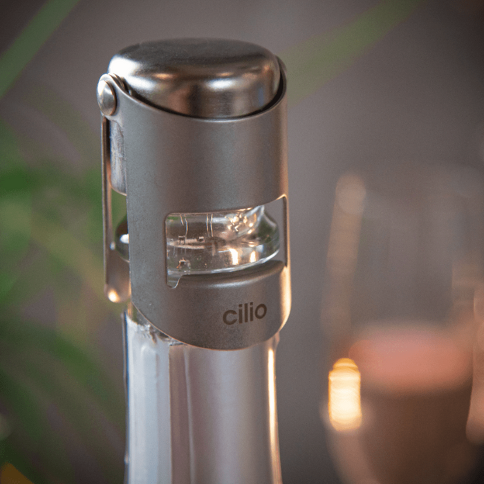 Cilio Champagne Stopper - Satin