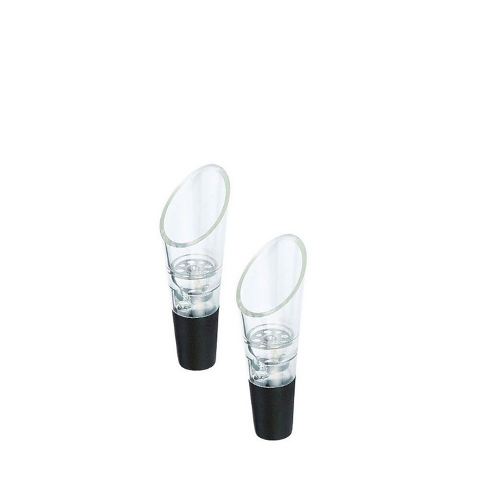 Cilio Wine Pourer 2pack - Black