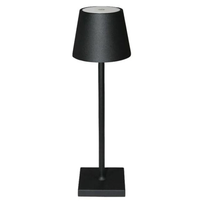 Harper Smooth Shade Black | White Rechargeable Table Lamp