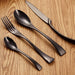 Venice Black Titanium Cutlery Set - 24 pcs - Gourmet Gear