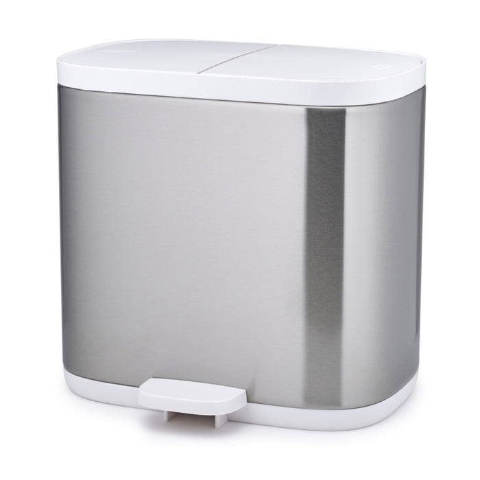 Joseph Joseph Split™ 6L Stainless-Steel Waste & Recycling Bin