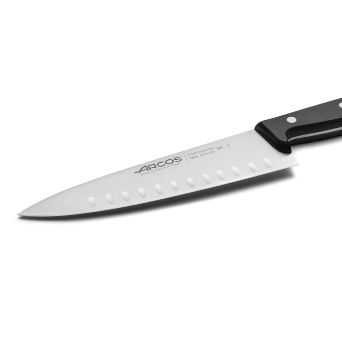 Universal Forged Chef's Knife with Granton Edge 200mm - Gourmet Gear