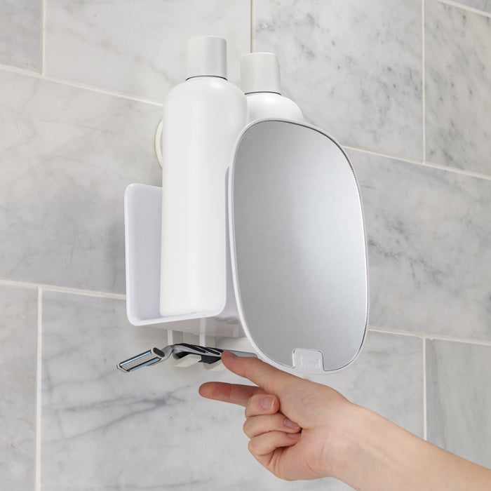 Joseph Joseph EasyStore™ White Shower Shelf with Removable Mirror