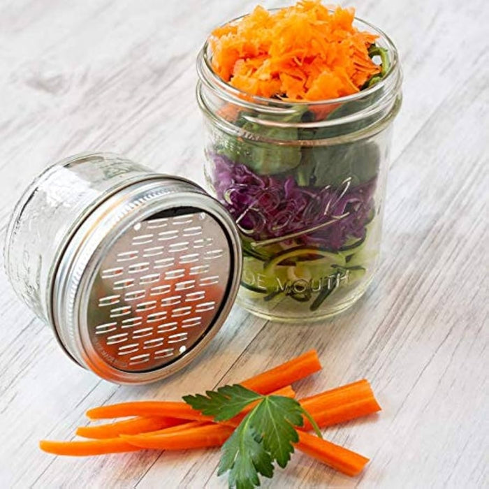 Microplane Mason Jar Lid Grater Set of 2