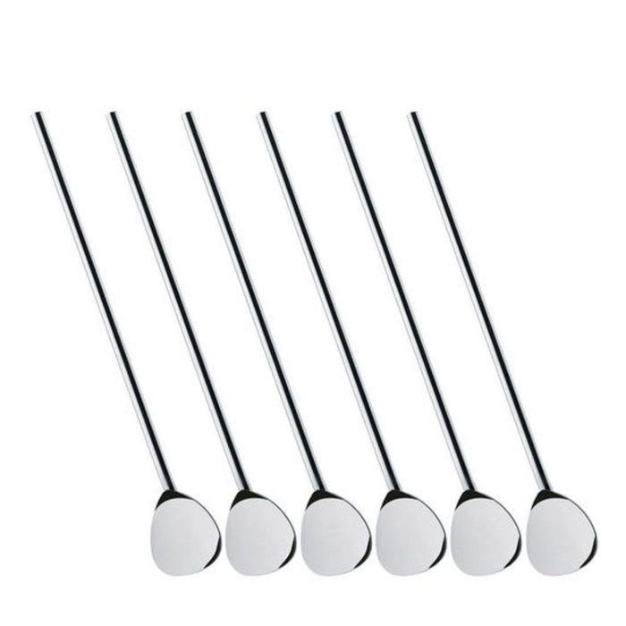 Cilio Cocktail Spoons With Drinking Straw Set of 6