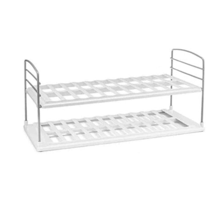 YouCopia UpSpace 2-Shelf Wide Bottle Organizer - White