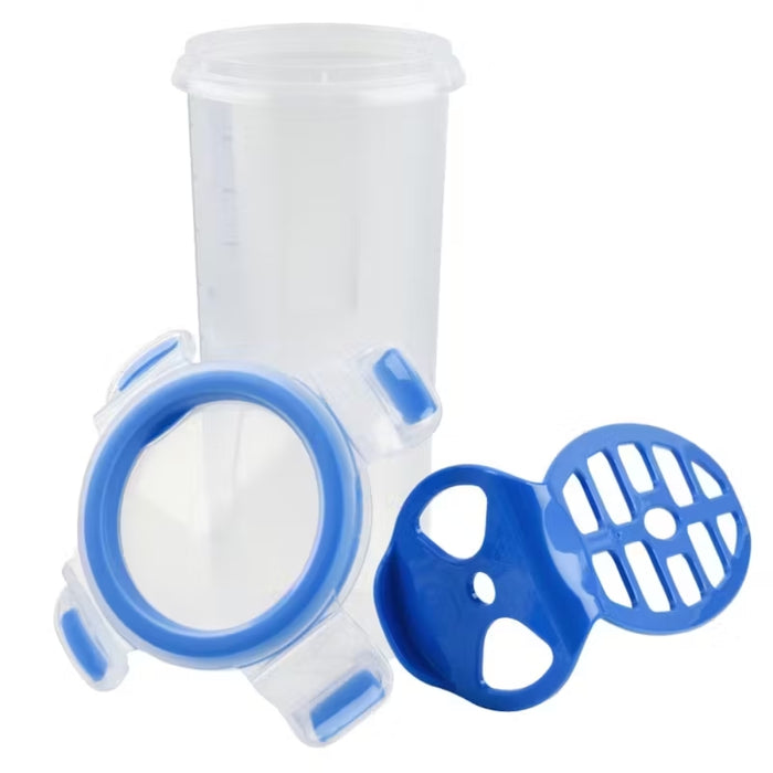 Emsa Clip & Close Mixing Bottle with Lid & Mixer Insert - 500ml