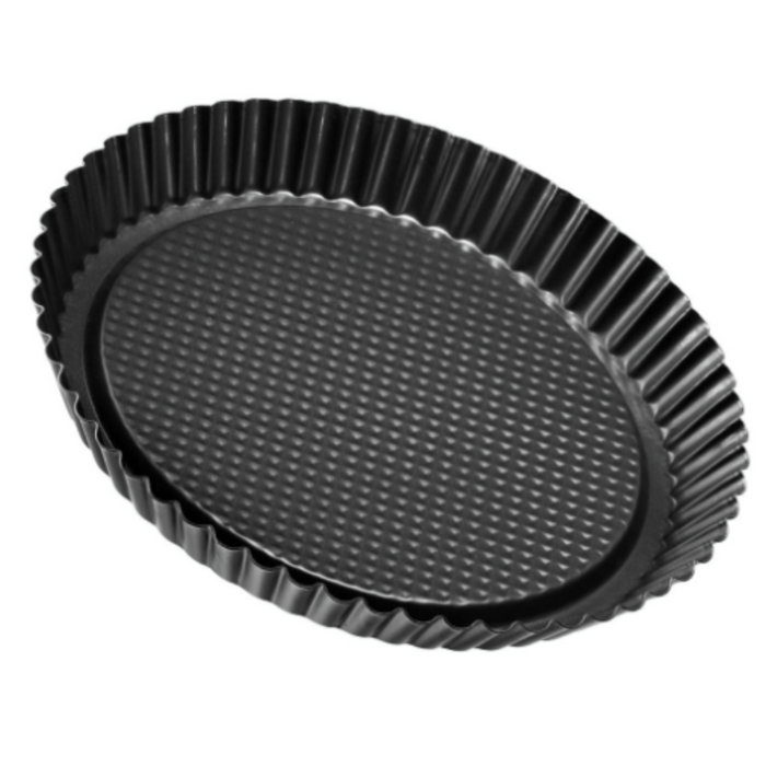 Zenker Black Metallic Fruit Tart Tin with rolled edge 30cm