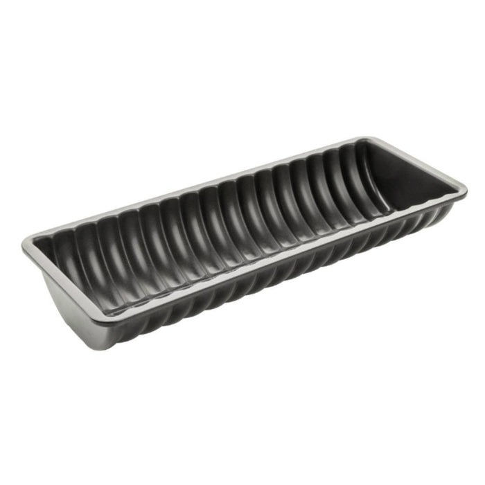 Zenker Black Metallic Rehrucken Half Round Loaf Tin - 30cm