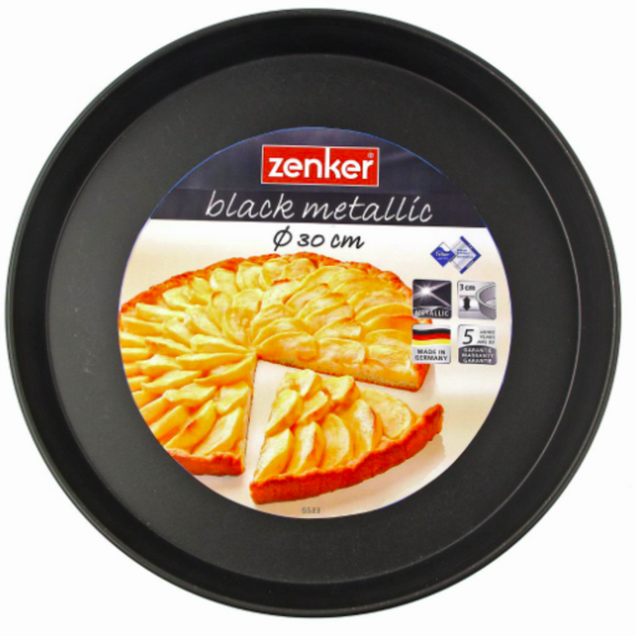 Zenker Black Metallic Round Baking Tray 30cm