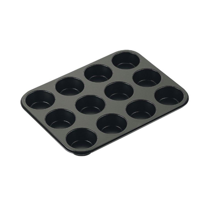 Zenker Black Metallic 12 Cup Muffin Tin - 36.5x27.5cm