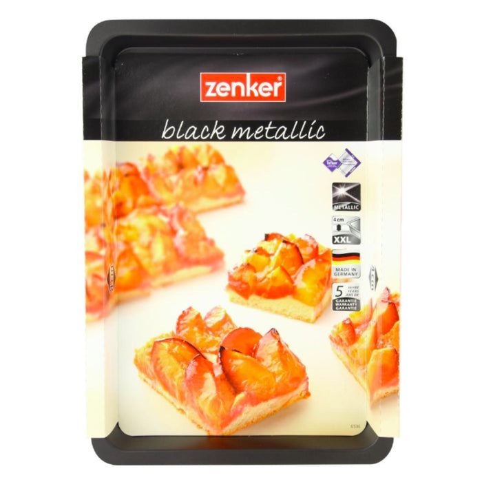 Zenker Black Metallic Plum Cake Baking Tray - 42x29x4cm