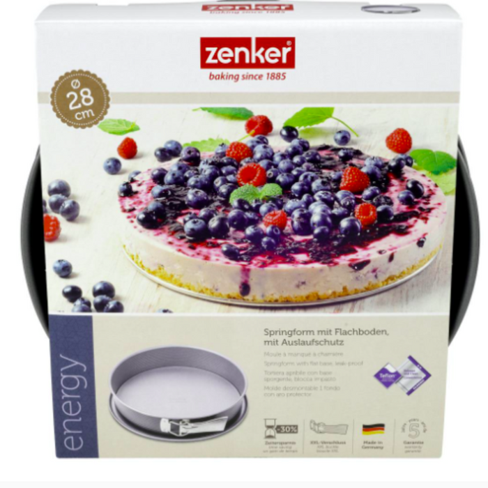 Zenker Energy Series Springform Baking Tin with Leak-Proof Base 28cm