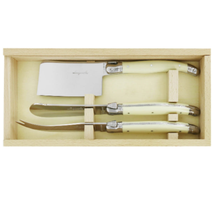 Andre Verdier Classique Cheese Set, Set of 3 - Ivory