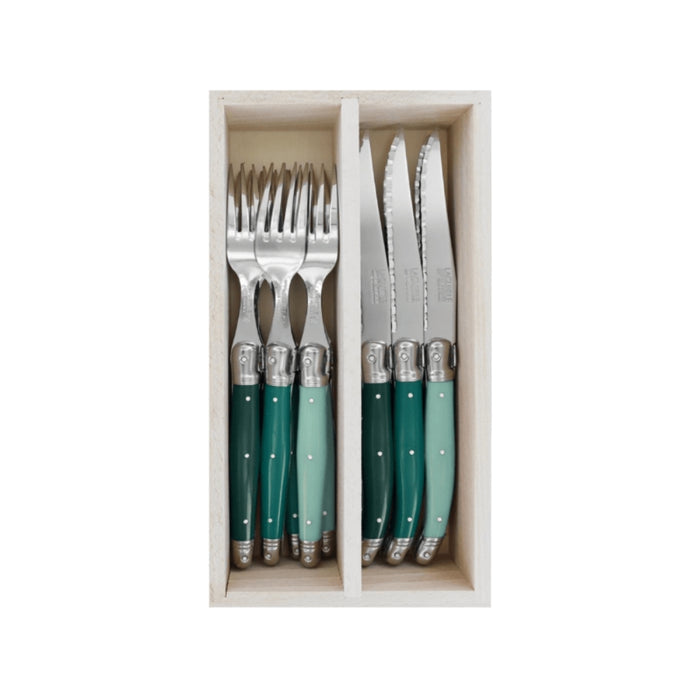 Andre Verdier Steak Knives & Forks Set - 21 Colours