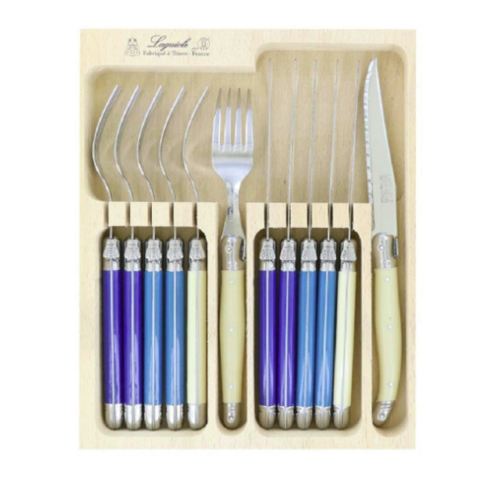 Andre Verdier Steak Knives & Forks Set - 21 Colours