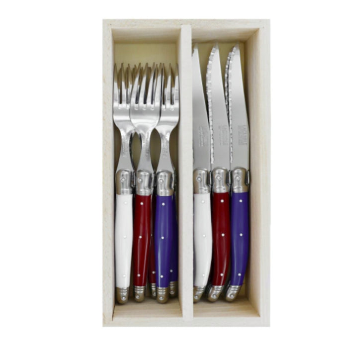 Andre Verdier Steak Knives & Forks Set - 21 Colours