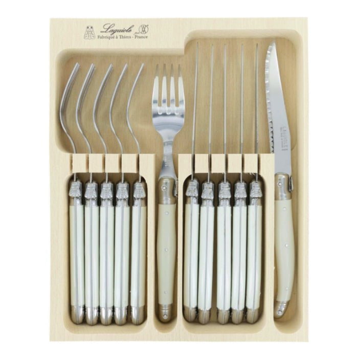 Andre Verdier Steak Knives & Forks Set - 21 Colours