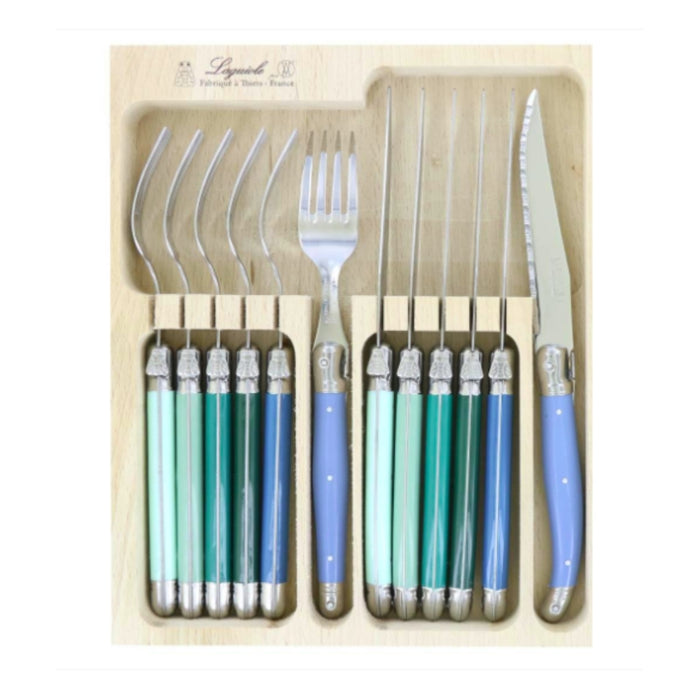 Andre Verdier Steak Knives & Forks Set - 21 Colours