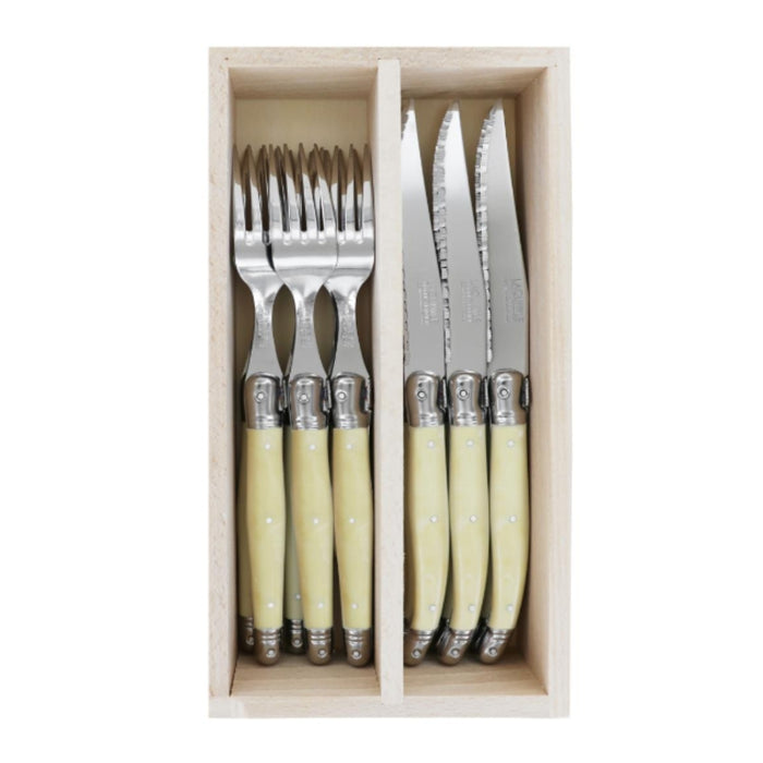 Andre Verdier Steak Knives & Forks Set - 21 Colours