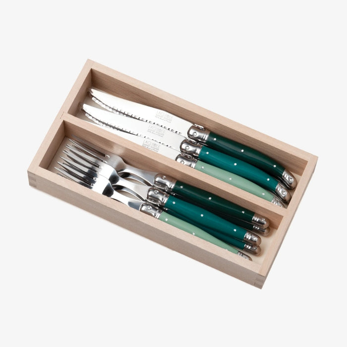 Andre Verdier Steak Knives & Forks Set - 21 Colours