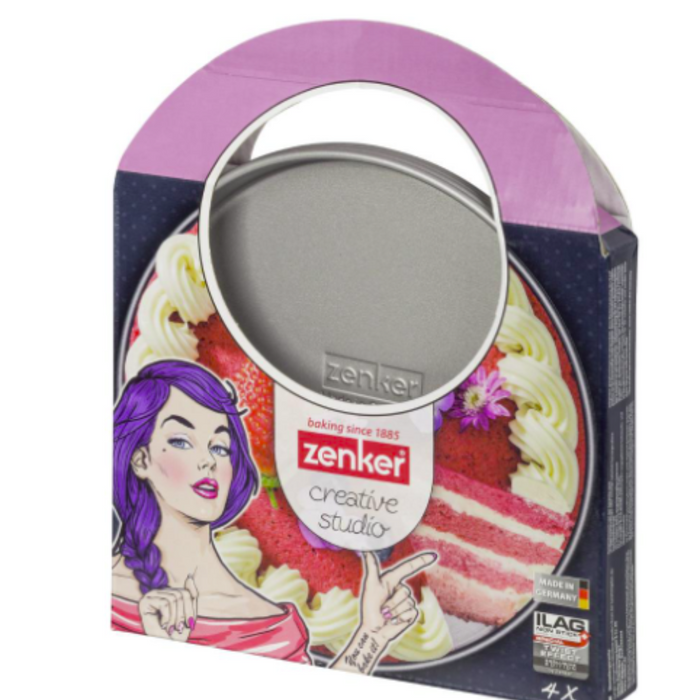 Zenker Creative Studio Set of 4 Cake Layering Tins