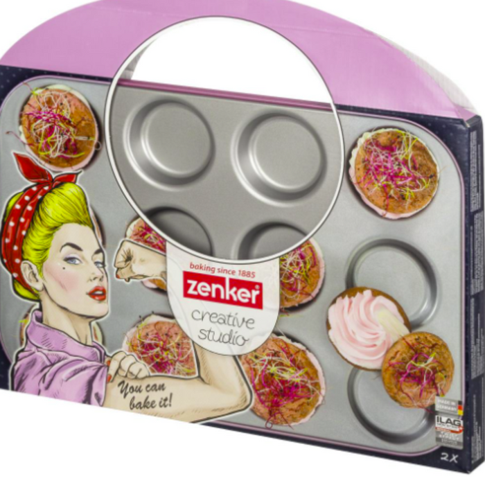 Zenker Creative Studio 12 Cup Whoopie Baking Tray 38.5x33.9cm