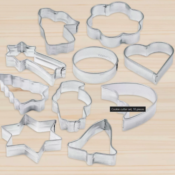 Zenker Set of 10 Assorted Cookie Cutters