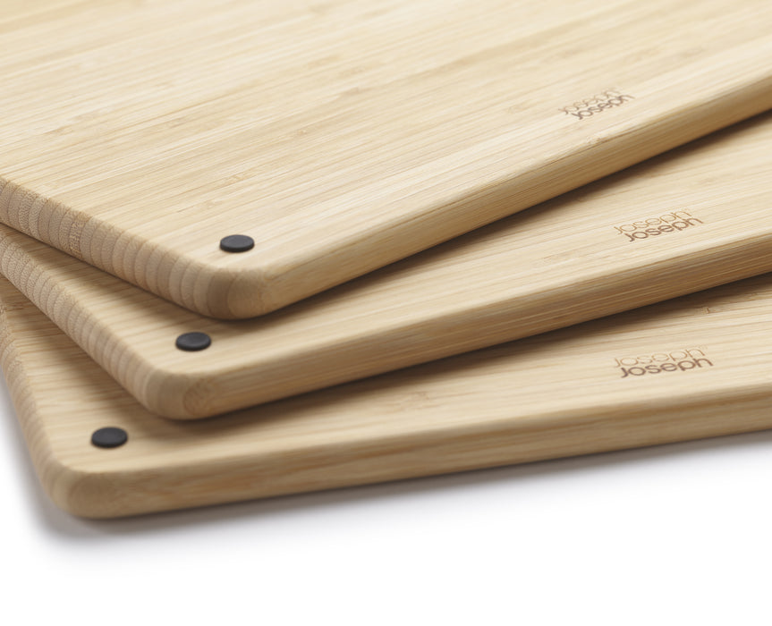 Joseph Joseph Folio™ Steel Bamboo 3pcs Chopping Board Set