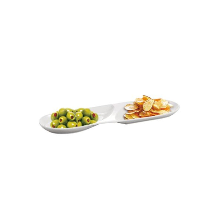 Home Classix Snack Platter with 2-Divisions