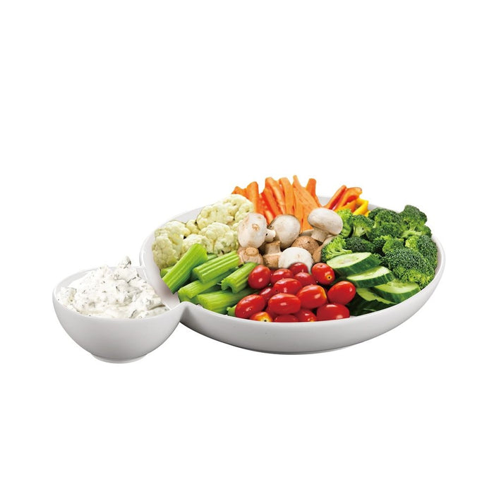 Home Classix Snack Platter with Dipping Bowl