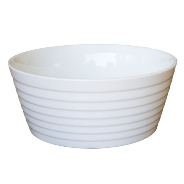 Home Classix Ribbed Round Salad Bowl