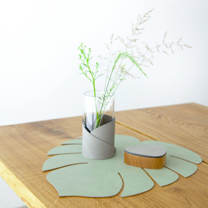 LIND DNA Monstera Leaf Nupo Leather Table Mat Large - 3 Colours