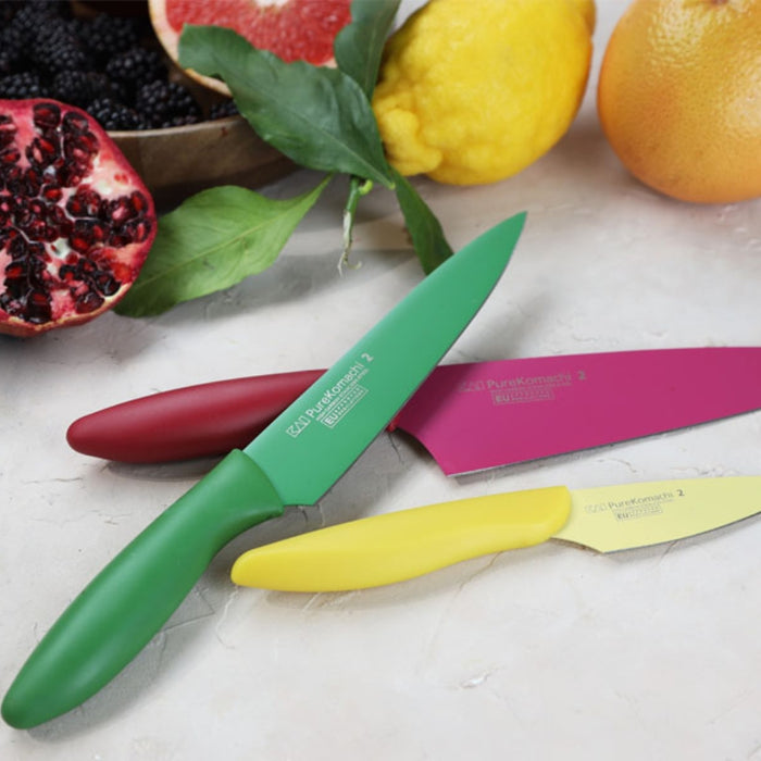 Kai Pure Komachi 3-piece Knife Set (Paring, Utility, Vegetable Knife)