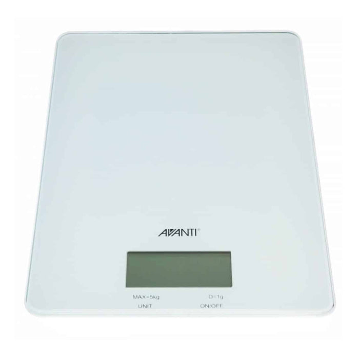 Avanti Digital Kitchen Scale 5kg - White