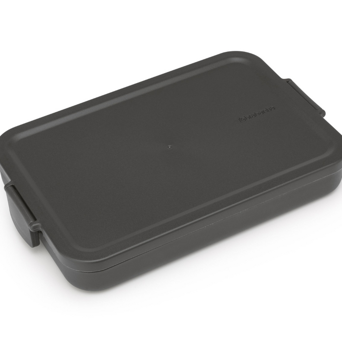 Brabantia Make & Take Lunch Box - Flat, Dark Grey